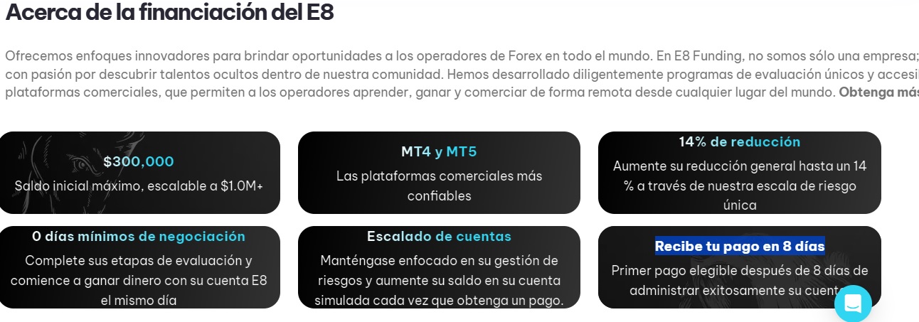 e8 funding